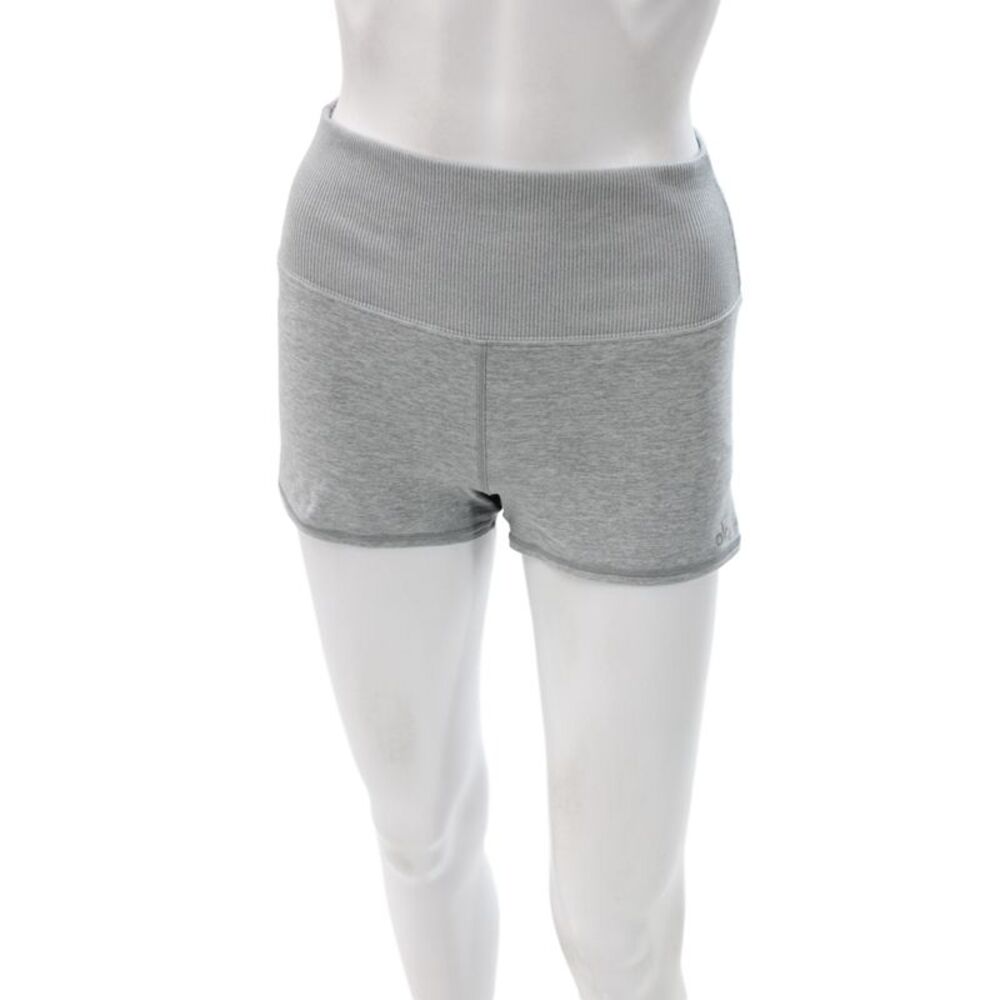 Alo Womens Athletic Gray Shorts Size S